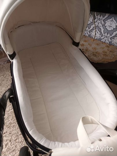 Коляска 2 в 1 Peppy эко кожа