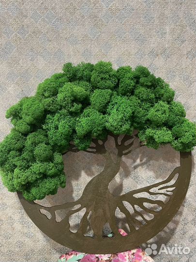 Панно из стабилизированного мха