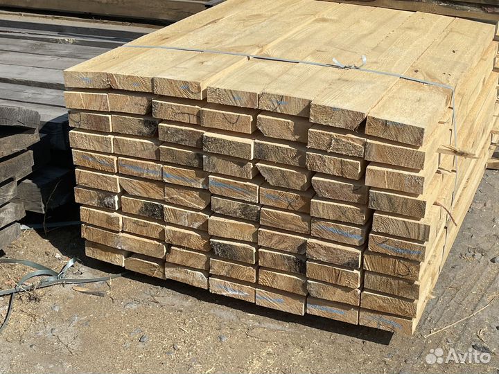 Брус обрезной 1й и 2й Сорт