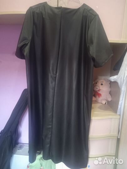 Кожаное платье новое