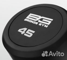 Штанга обрезиненная прямая bronze GYM BG-PA-BB-S45