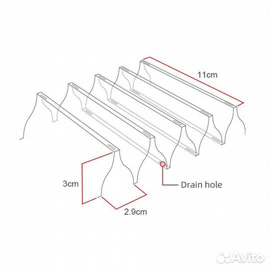 Коробки для воблеров двухсторонняя до 110ых