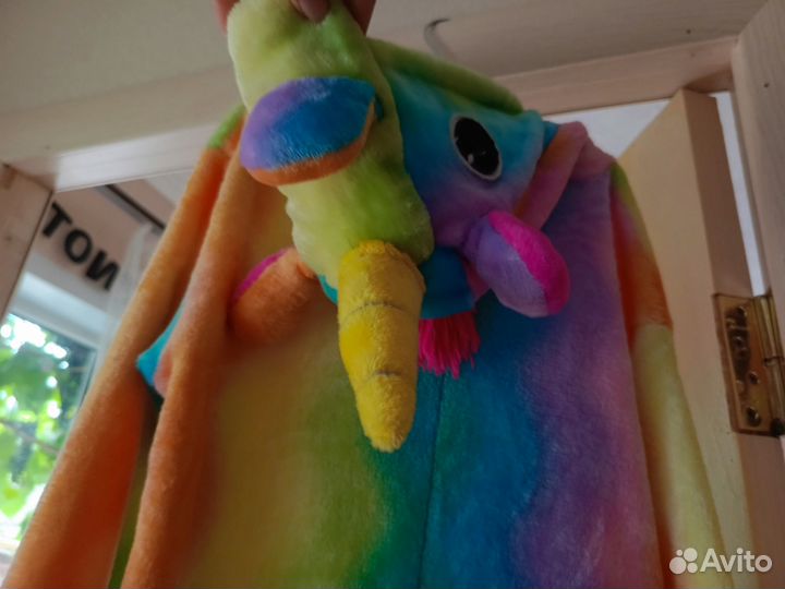 Кигуруми радужный единорог 140