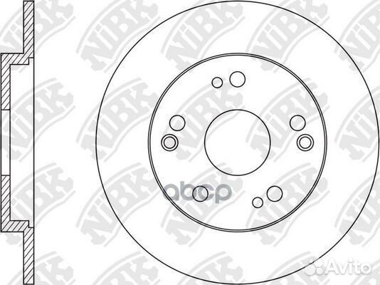 Диск тормозной honda civic 12- 1.8 RN1599 NiBK