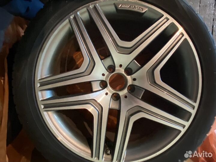 Комплект дисков mercedes AMG 21 GL166 с шинами nok