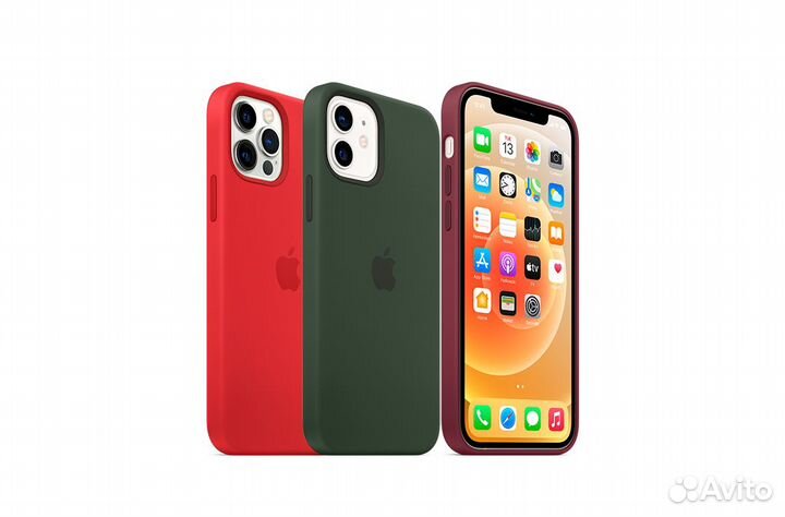 Чехол Silicone Case iPhone 12/12 Pro (40+ цветов)