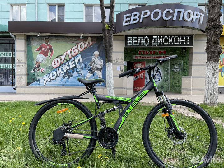 Велосипед двухподвес stels focus md 26 21-sp