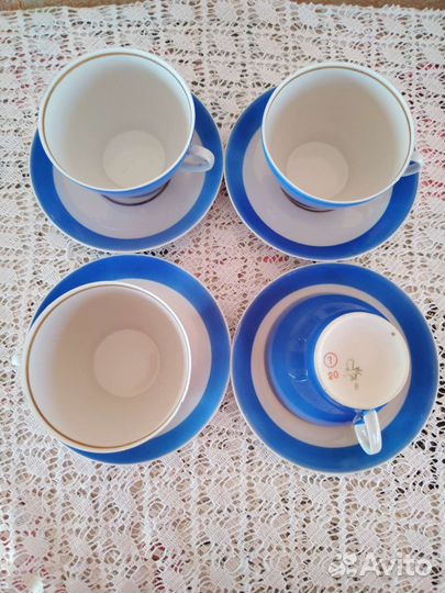 Чайная пара Пролетарий фарфор