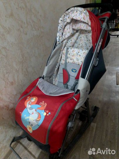 Детские санки коляска Ника 7