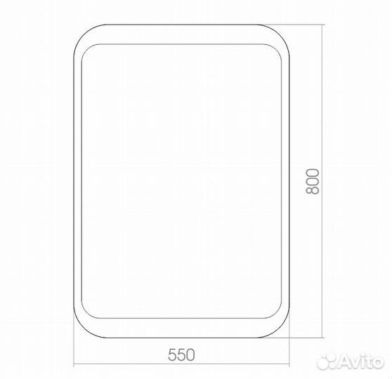 Зеркала 550х800 смена цвета подсветки