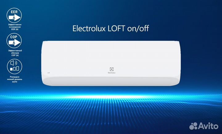 Кондиционер Electrolux loft on/off 20 м кв