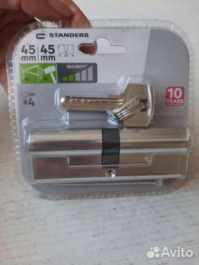 Цилиндрический механизм замка (личинка) 45*45мм