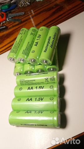 Аккумуляторные батарейки ааа, аа 1,5 V