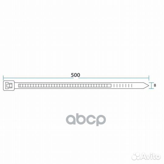 Хомуты-стяжки 500х7.6 мм rexant кабельные нейл