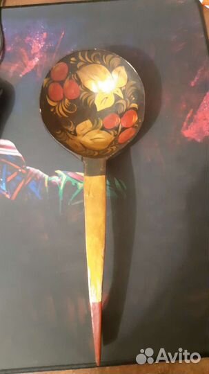 Ложка хохлома большая