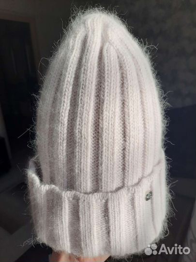 Шапка жен зима+варежки