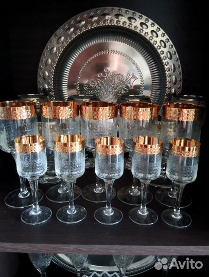 Фужеры бокалы богемия, СССР