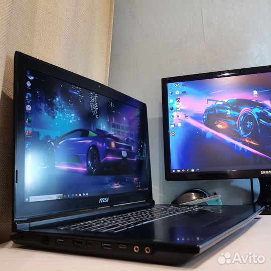 Игровой ноутбук MSI 17.3 I7 SSD/HDD RAM8GB GTX950