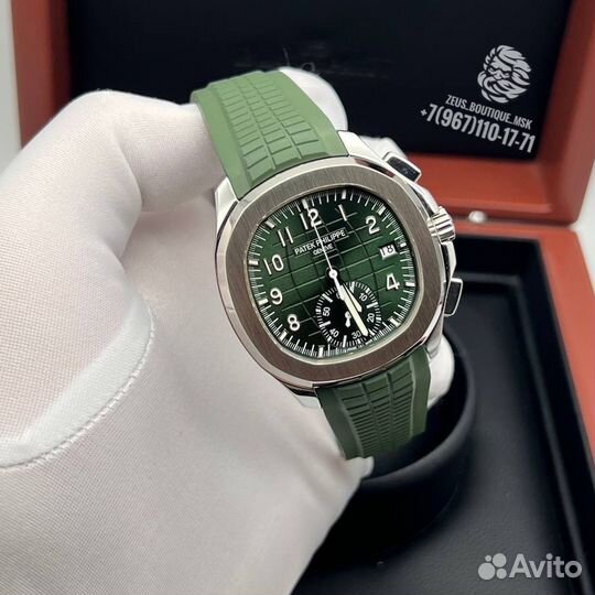 Часы мужские Patek Philippe зелёный