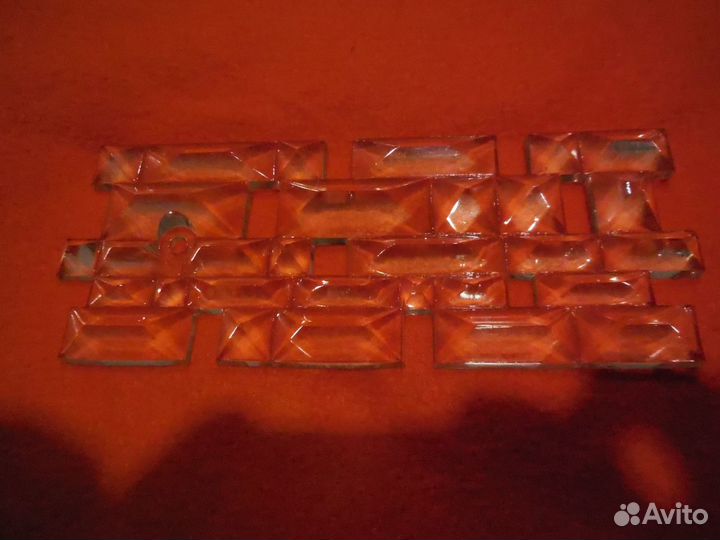 Каркас и Висюльки хрустальные для люстр СССР