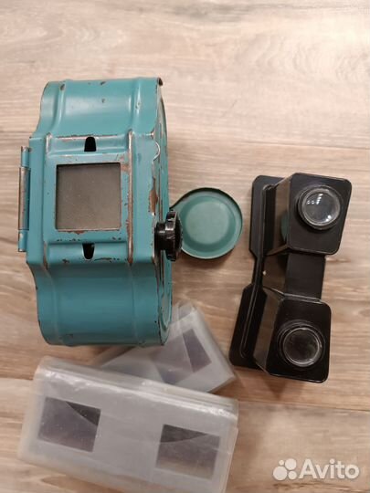 Фильмоскоп ручной СССР и стереоскоп для слайдов