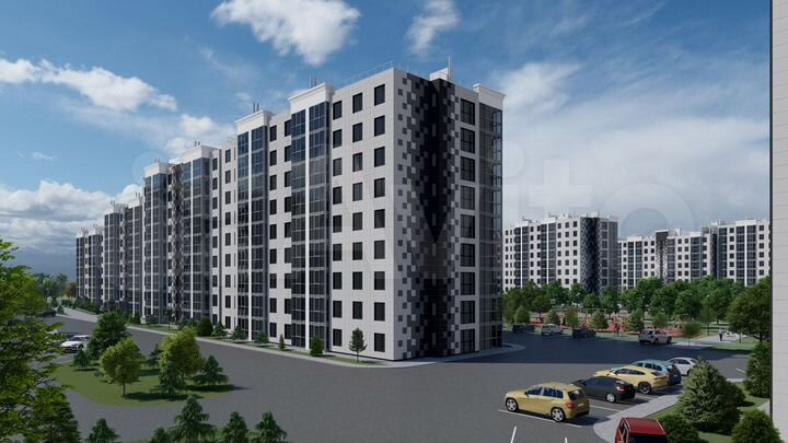 2-к. квартира, 54,6 м², 3/9 эт.