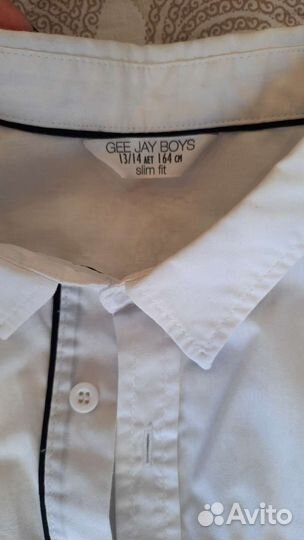 Рубашка белая 164