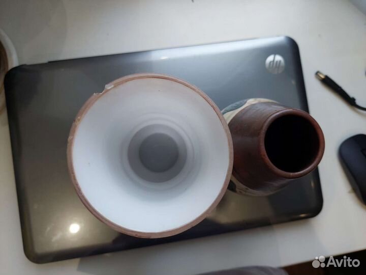 Ваза для цветов СССР молочное стекло