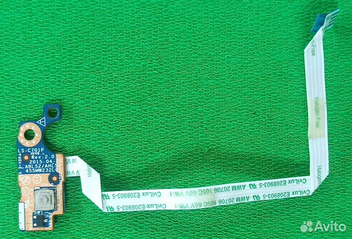 Плата кнопки включения HP 15-a