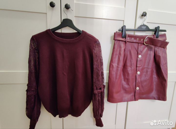 Комплект юбка и кофта 46