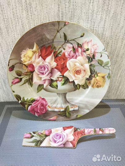 Блюдо для торта + лопатка. Новые