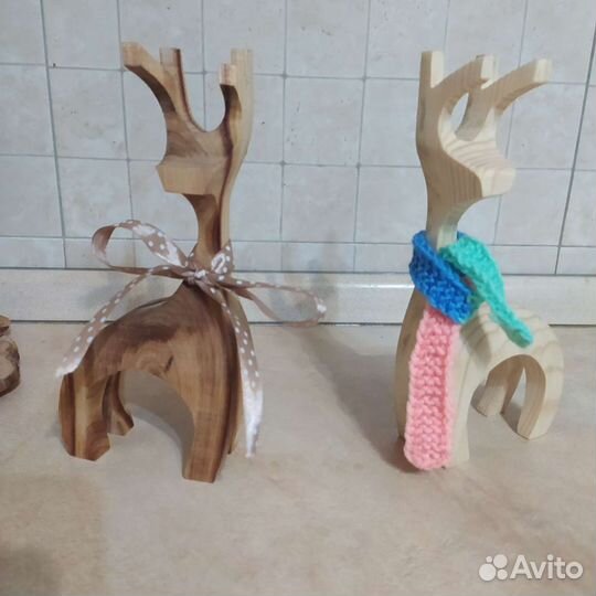 Ящик для подарка. Декор олени