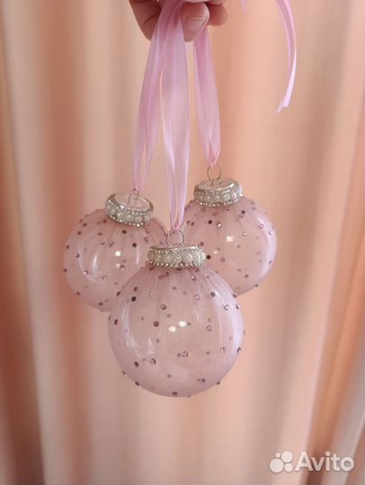 Новогодние шары ручной работы