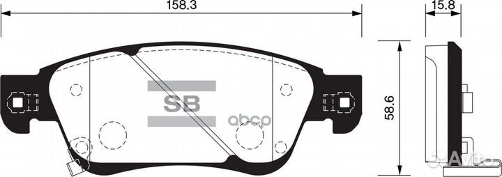 Колодки дисковые передние SP1478 Sangsin brake