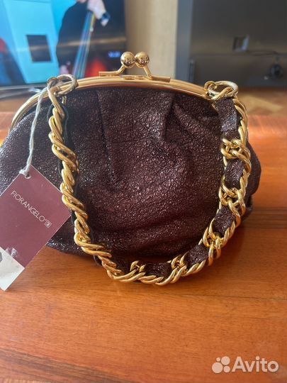 Клатч натуральная кожа италия