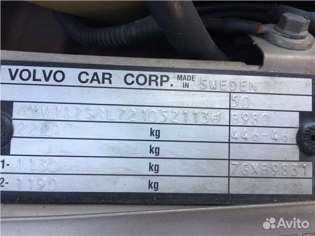 Разбор на запчасти Volvo XC70 2002-2007