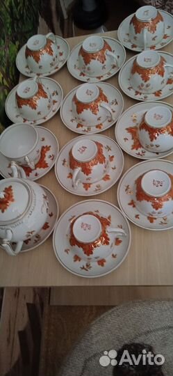 Чайный сервиз дулево СССР и чайные пары Вербилки