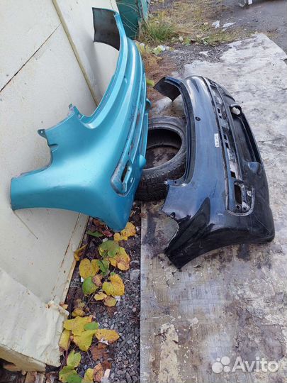 Задний бампер peugeot 107