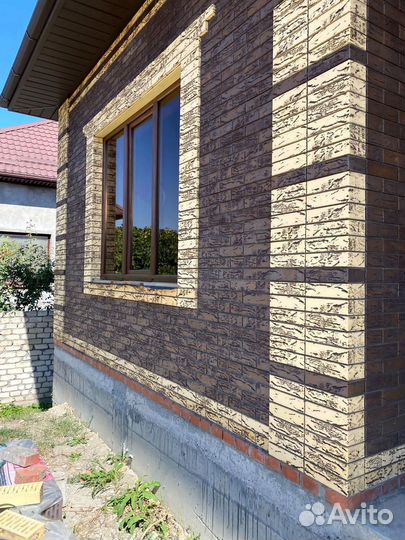 Лицевой керамический кирпич Флэш Бордо Строма