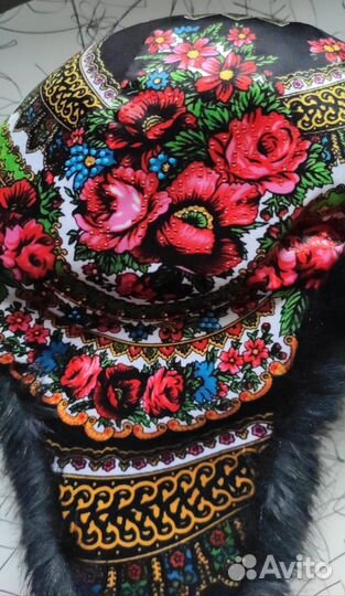 Шапка женская ушанка