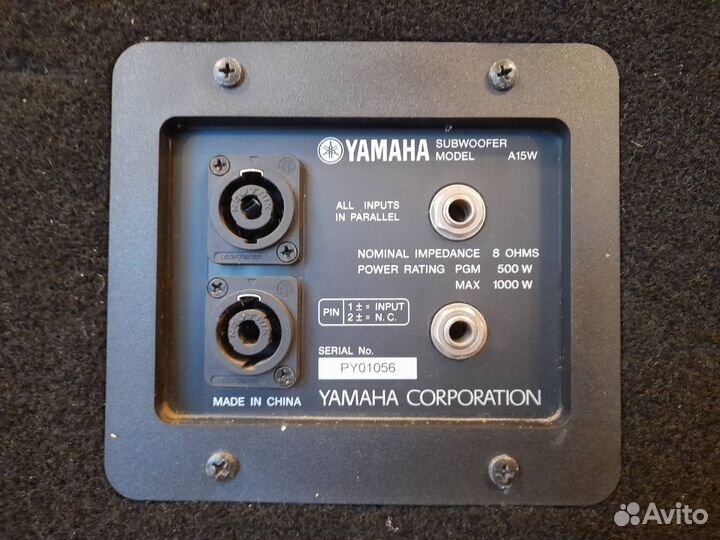 Акустическая система колонки yamaha subwoofer a15W