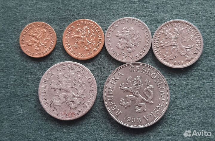 Монеты Чехословакии