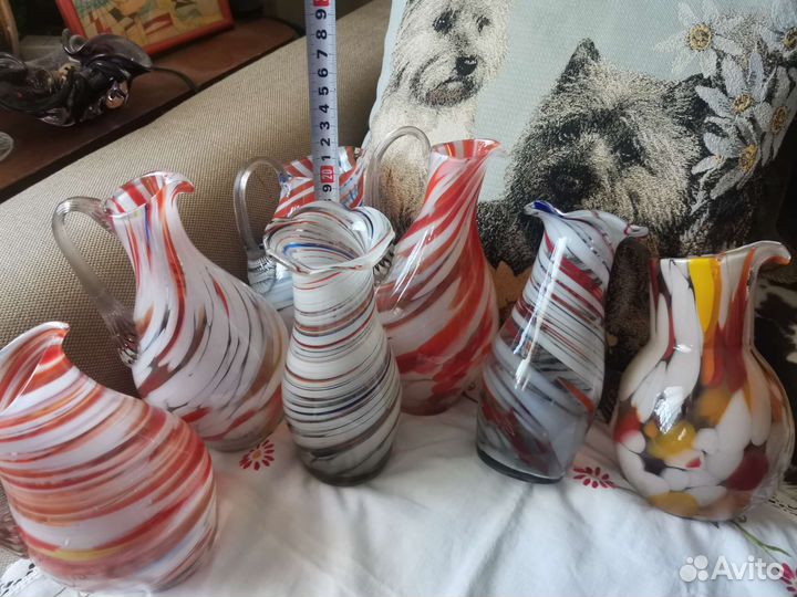 Вазы Цветное стекло СССР