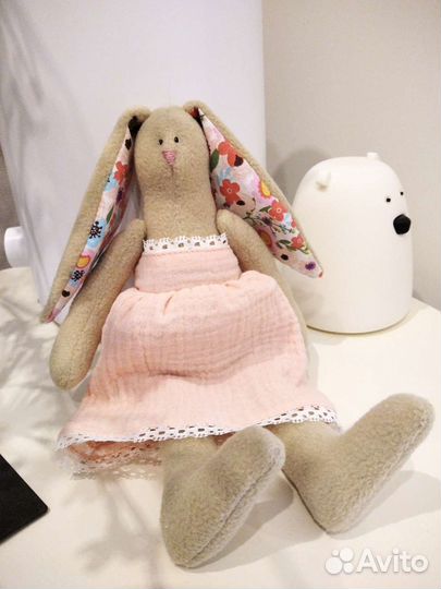 Заяц тильда, игрушка интерьерная, ручная работа