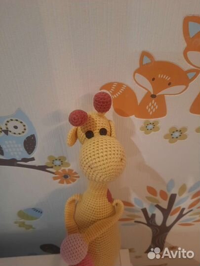 Жираф вязанный ручная работа