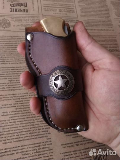 Кожаный чехол кобура для Buck 110