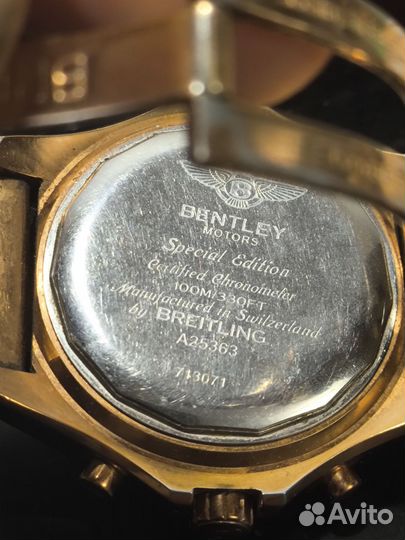 Мужские наручные кварцевые часы Breitling Bentley