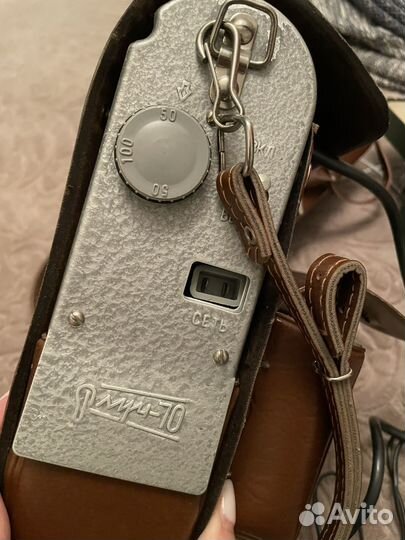 Фотовспышка СССР в кожаной сумке