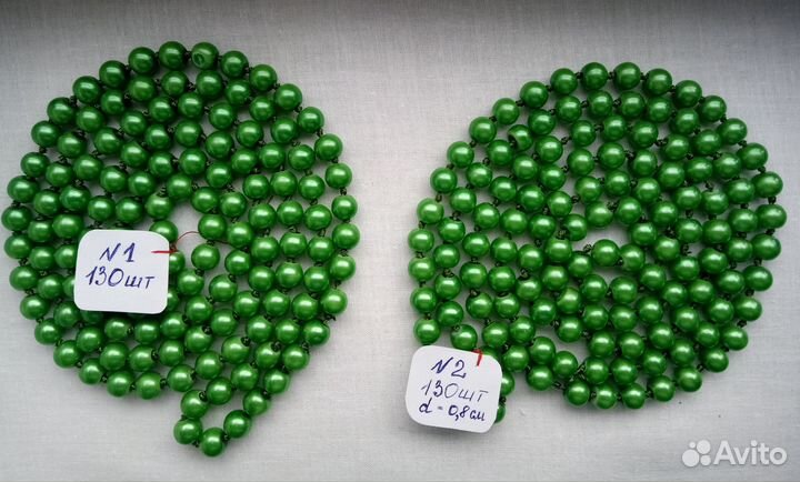 Бусы в сборке. Разноцветные