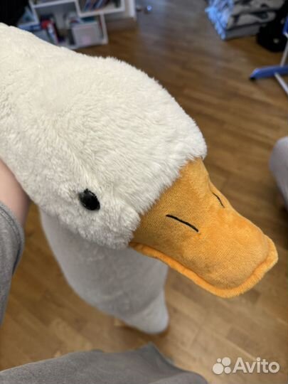 Большая мягкая игрушка гусь